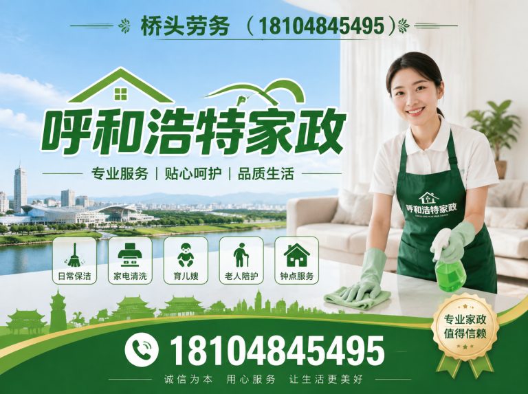 回民区呼和浩特家政展示图